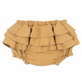 Ruffle bloomer- rust denim: Size 6-12M