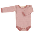 Fine stripe bodysuit- rose