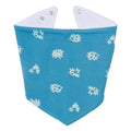 Polka farm bib- blue