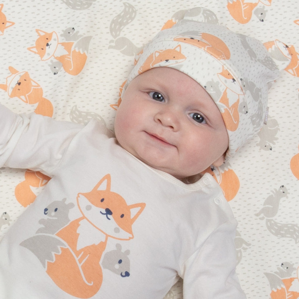 Fox and squirrel hat: Size 6-12M