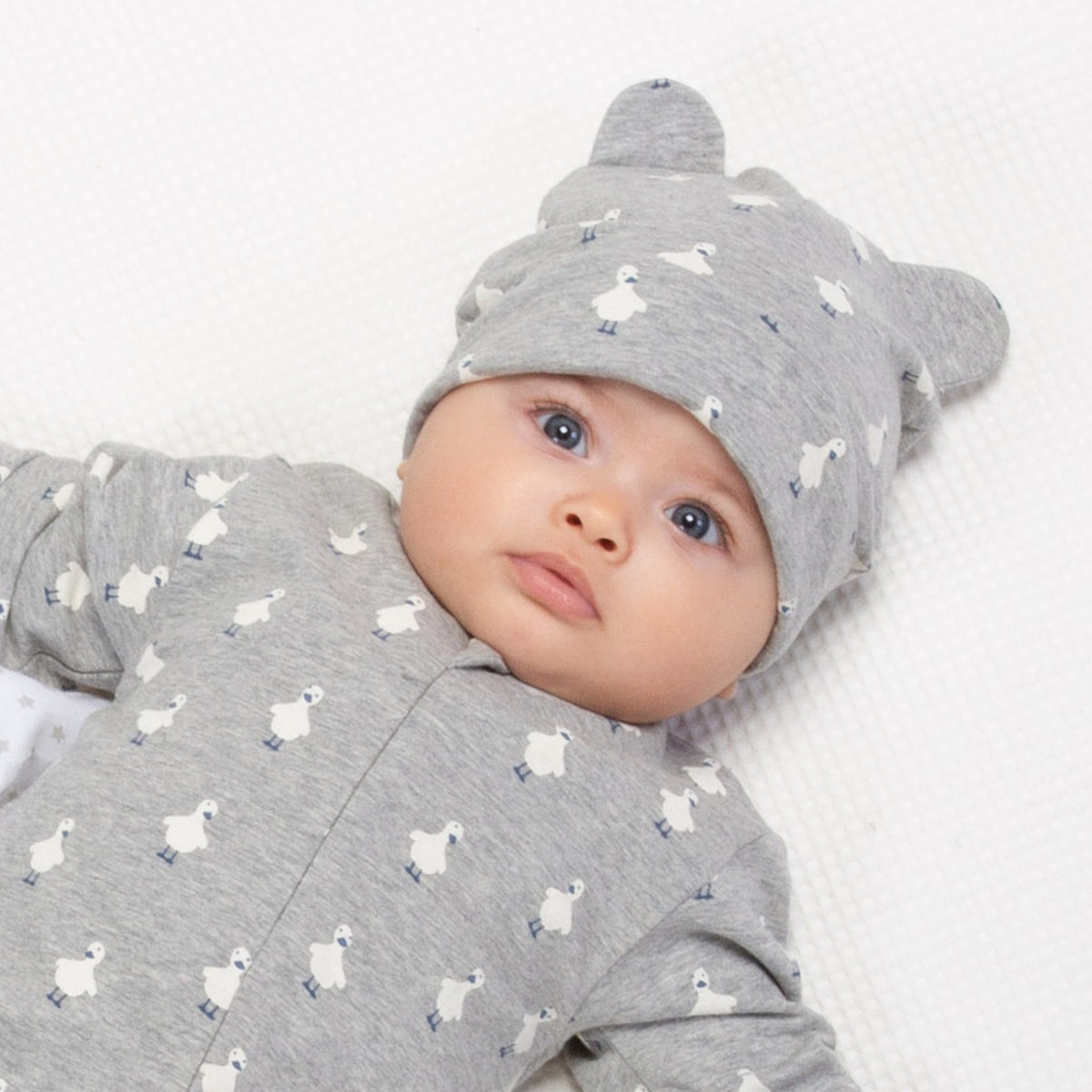 Polka duck hat: Size 6-12M