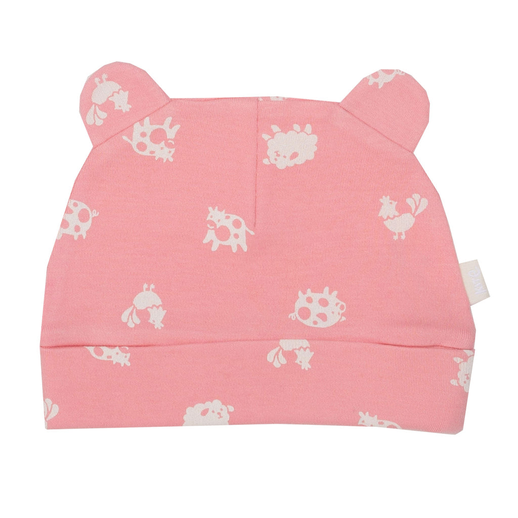 Polka farm hat- pink