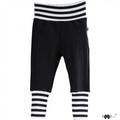 Organic Cotton Baby Sweatpants - Black: Size 3-6M