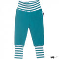 Organic Cotton Baby Sweatpants - Petrol Blue: Size 3-6M