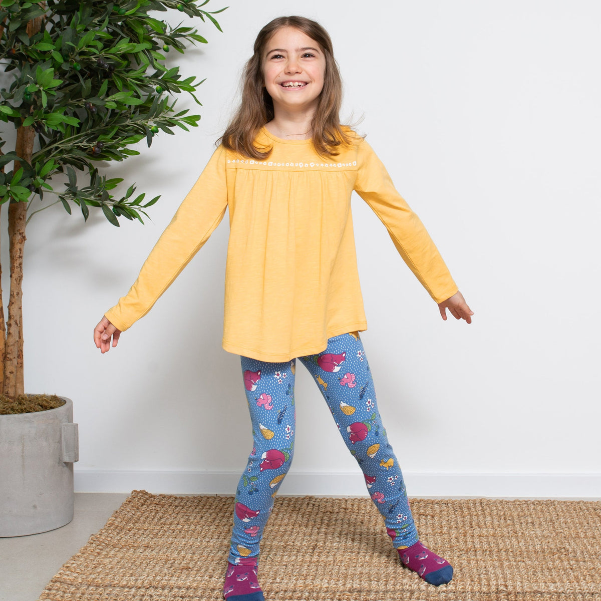 Together tunic- ochre yellow: Size 7Y